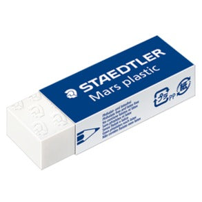 Eraser Plastic, White (Staedtler Mars)
