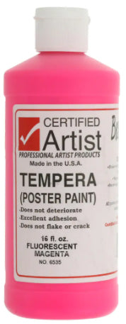 Flourescent Magenta BesTemp Tempera Poster Paint (Certified Artist)