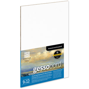 Gessobord™  1/8th Inch Flat Artist Panel, Various Sizes (Ampersand)