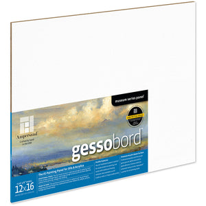 Gessobord™  1/8th Inch Flat Artist Panel, Various Sizes (Ampersand)