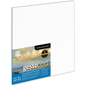 Gessobord™  1/8th Inch Flat Artist Panel, Various Sizes (Ampersand)