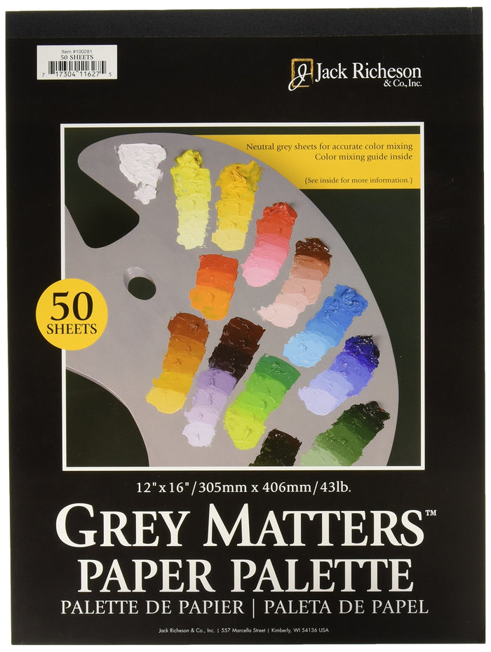 Grey Matters™ Palette Paper, 12"x16" (Jack Richeson)