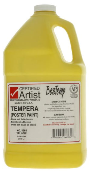 Yellow BesTemp Tempera Poster Paint (Certified Artist)