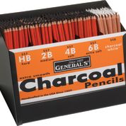 General Pencil Jumbo Compressed Charcoal Set, 3-Sticks
