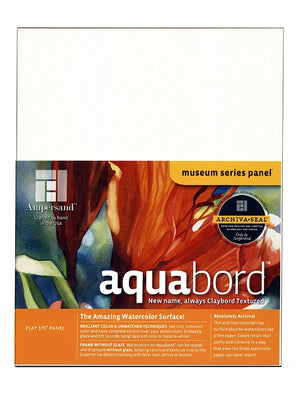 Aquabord™ 1/8th Inch Flat Artist Panel, Various Sizes (Ampersand)