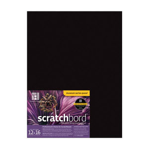 Scratchbord™ 1/8th Inch Flat Artist Panel, Black, Various Sizes (Ampersand)