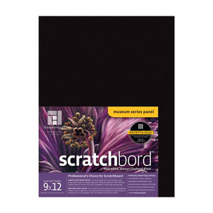 Scratchbord™ 1/8th Inch Flat Artist Panel, Black, Various Sizes (Ampersand)