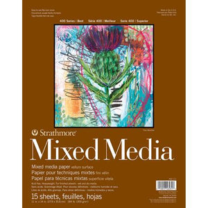 Heavyweight Mixed Media Pad, 400 Series, 11"x14" (Strathmore)