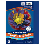 Tru-Ray® Construction Paper, Royal Blue, 50 Sht/Pk, 9"x12" (Pacon)